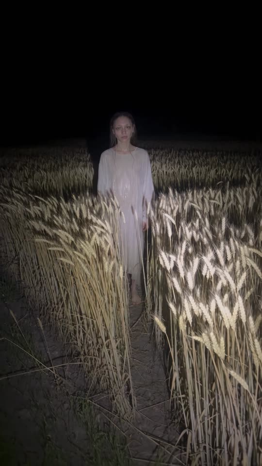 Ночное поле — кадр
